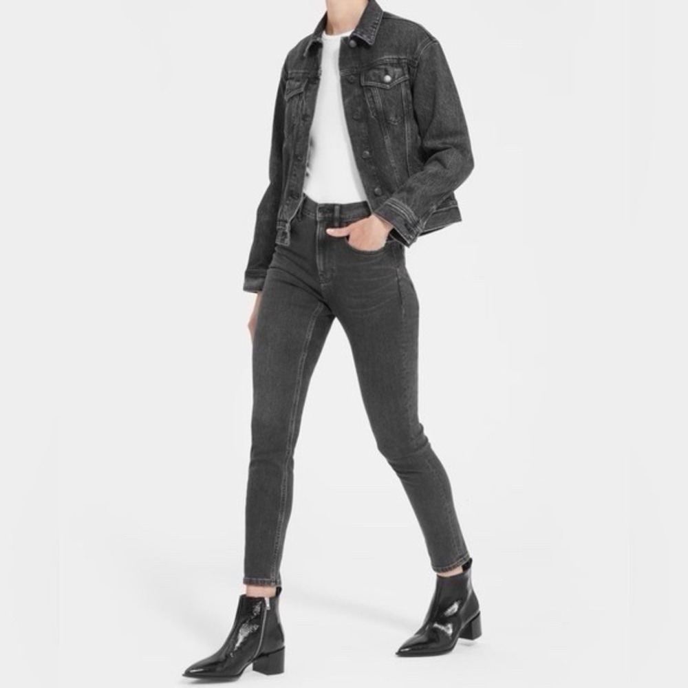 Everlane The High Rise Skinny Jean Women's 29‎ Regular Gray Black Wash Normcore